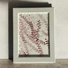 Art Projects-Pink Leaves Suluboya El Yapımı Çerçeveli Resim-Resim-2-Milagron.com