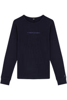 Waffle Sweatshirt - Koyu Lacivert