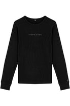 Waffle Sweatshirt - Siyah