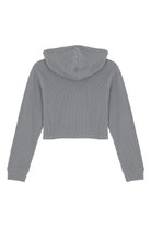 Waffle Kapüşonlu Sweatshirt - Gri
