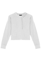 Waffle Sweatshirt - Beyaz