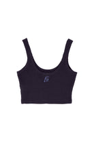 Waffle Crop Top - Koyu Lacivert