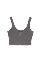 Waffle Crop Top - Gri