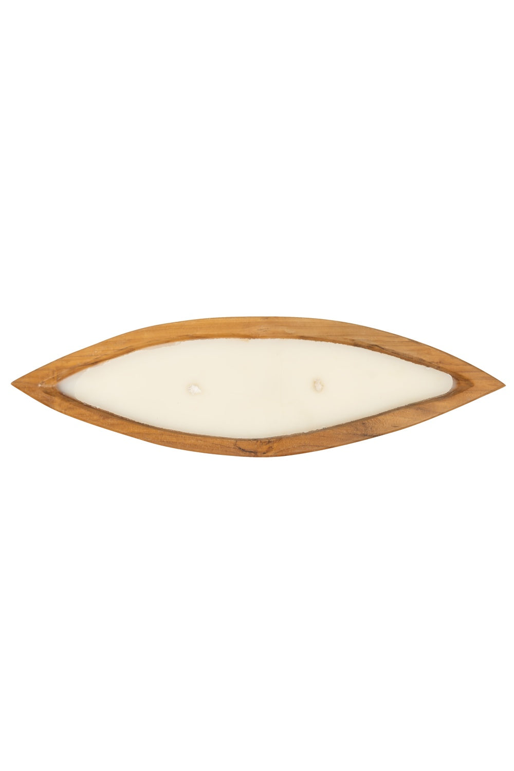 Dekoratif Mum Teak Tekne Formu 45cm S - 3