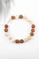 Arven’s World by Aylin Işıklı-Güneş Taşı/ Ağaç Akik 18'li Mala Bileklik-Bileklik-1-Milagron.com