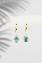 Arven’s World by Aylin Işıklı-Hamsa Gold Küpe-Küpe-2-Milagron.com