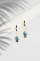 Arven’s World by Aylin Işıklı-Hamsa Gold Küpe-Küpe-5-Milagron.com