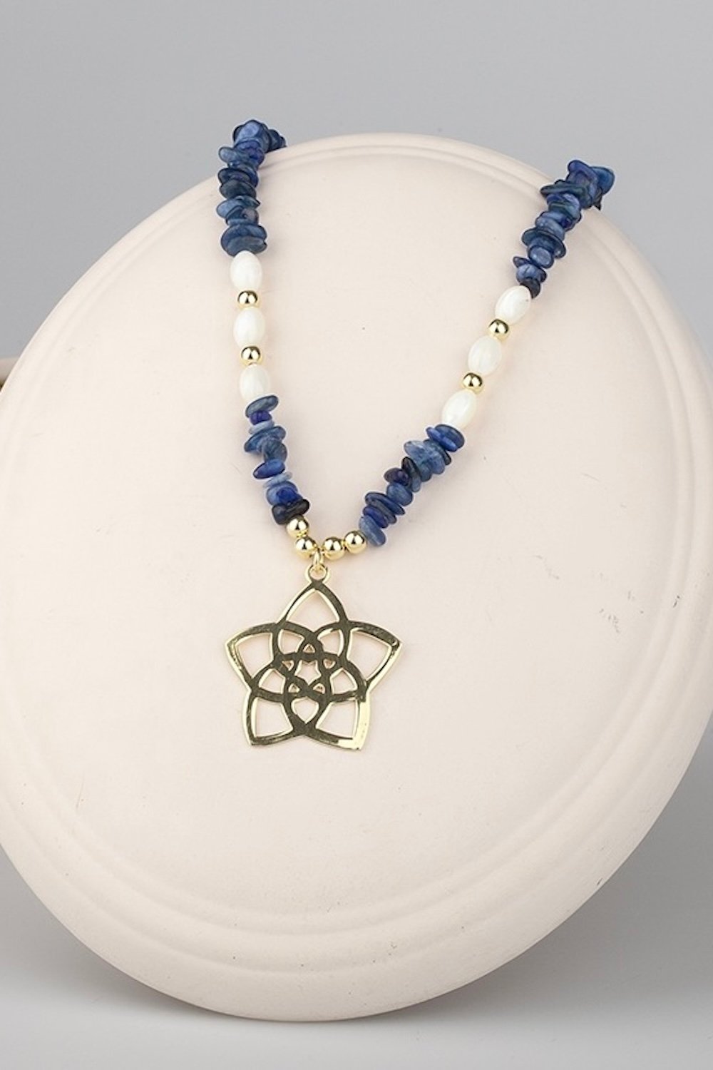 Arven’s World by Aylin Işıklı-Lapis Lazuli Sedef Kolye-Kolye-1-Milagron.com