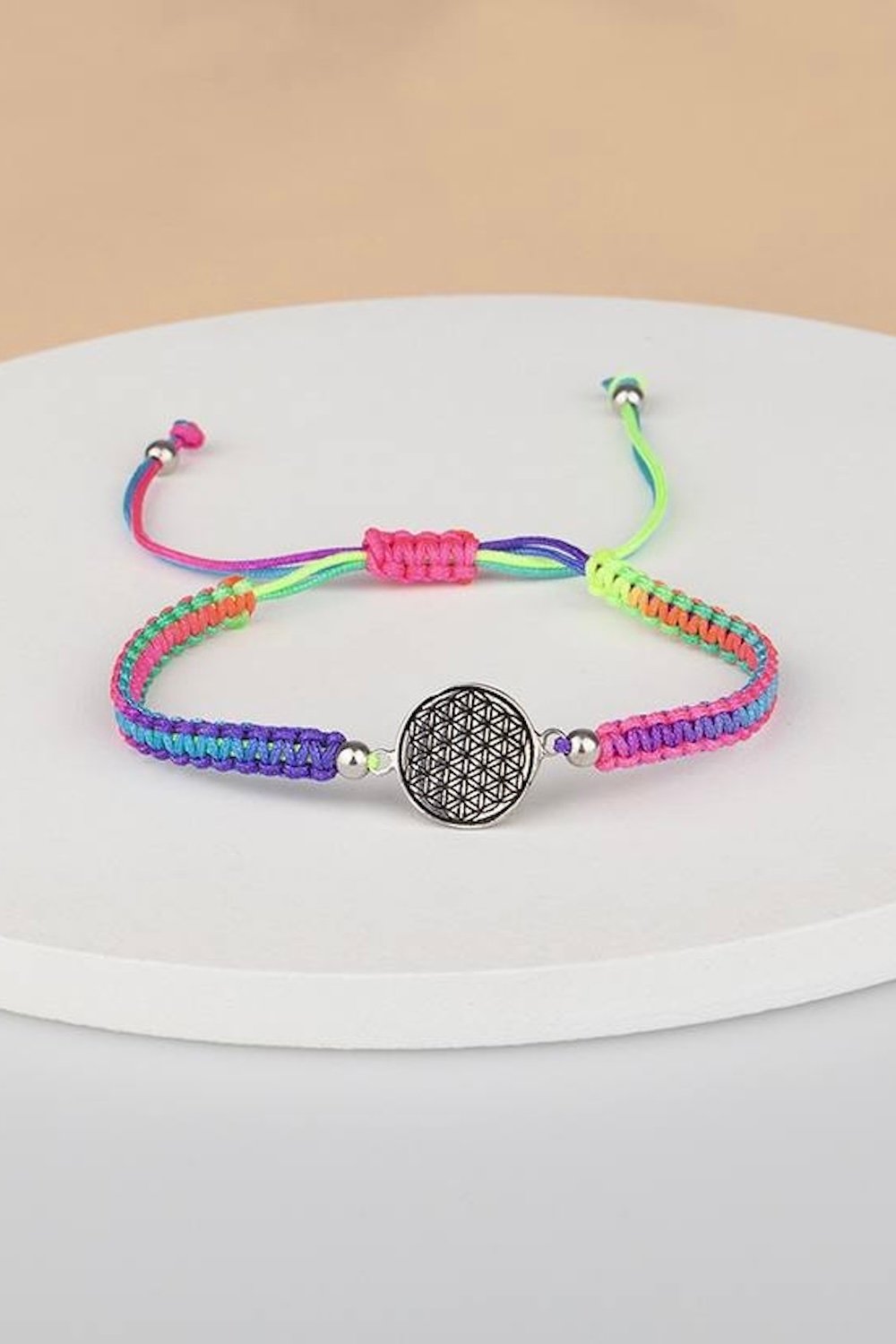 Arven’s World by Aylin Işıklı-Yaşam Çiçeği Gökkuşağı Bileklik-Bileklik-4-Milagron.com