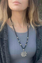 Arven’s World by Aylin Işıklı-Yaşam Çiçeği / Oniks Mala Kolye-Kolye-1-Milagron.com