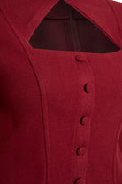 Ash. More Than Wear-Bordeaux Chic Blouse-Bluz-2-Milagron.com