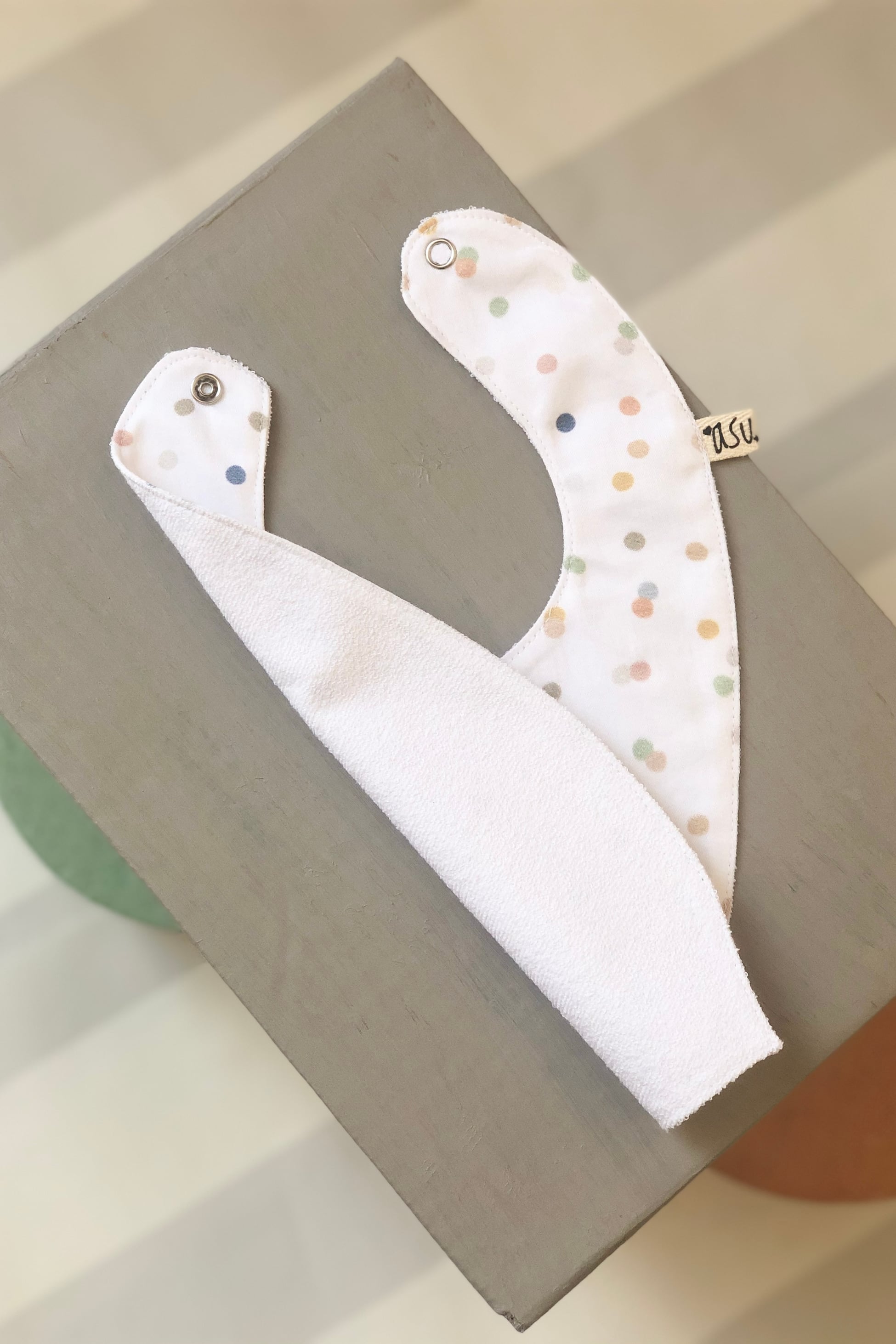 Asu Baby&Kids-Asu Baby&Kids Color Dot Organik Pamuk Önlük-Önlük-2-Milagron.com