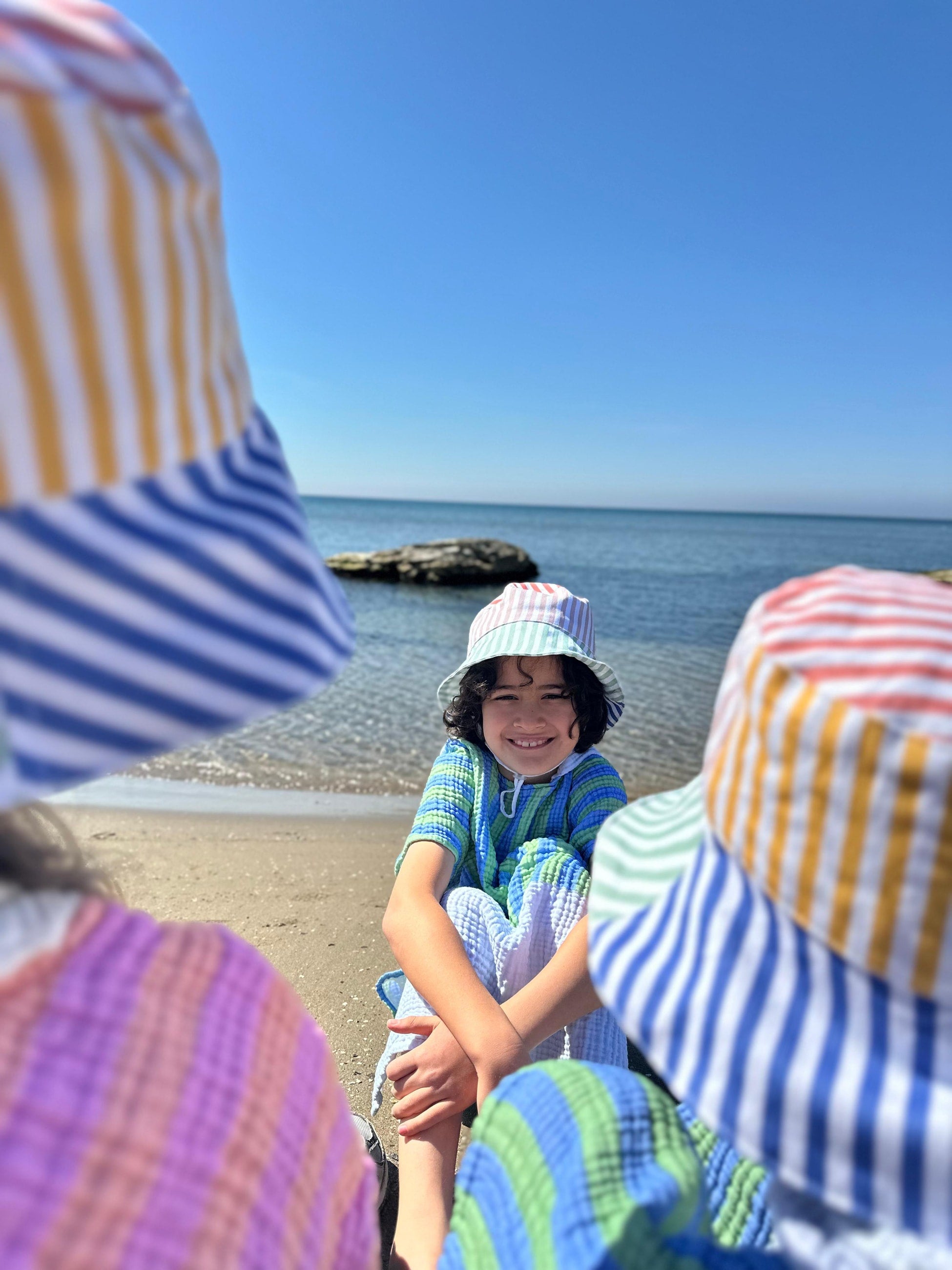 Asu Baby&Kids-Asu Baby&Kids Color Stripe Bucket Şapka-Bucket Hat-7-Milagron.com