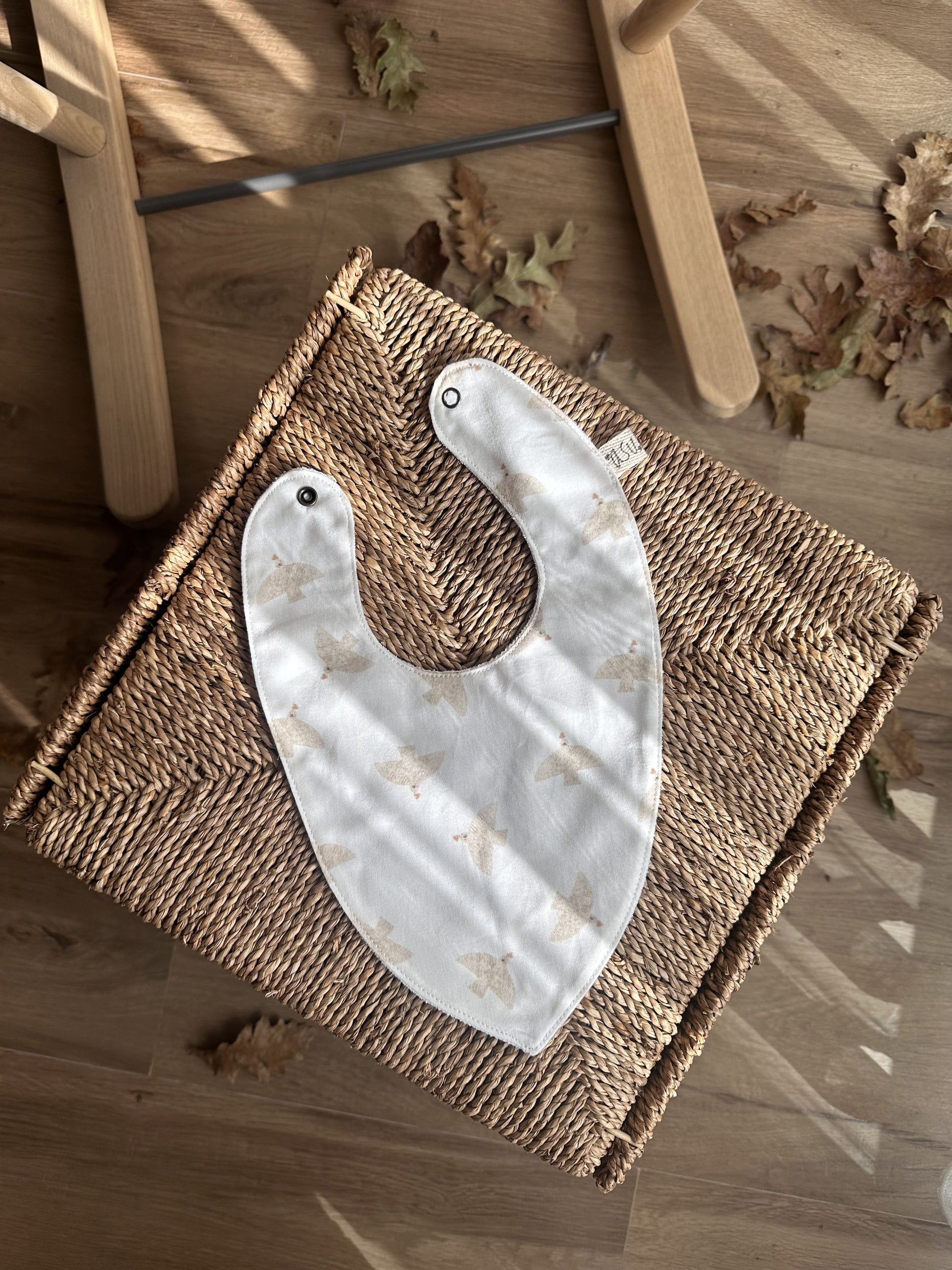 Asu Baby&Kids Freebird Cream Organik Pamuk Önlük
