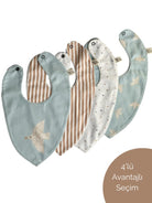 Asu Baby&Kids Freebird Mix&Match 4'Lü Organik Pamuk Önlük