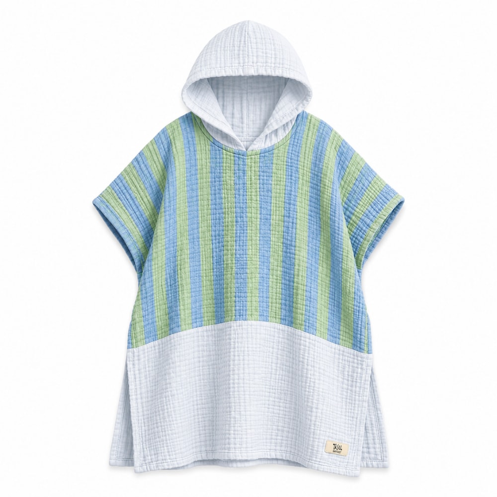 Asu Baby&Kids Green Blue Retro Müslin Panço