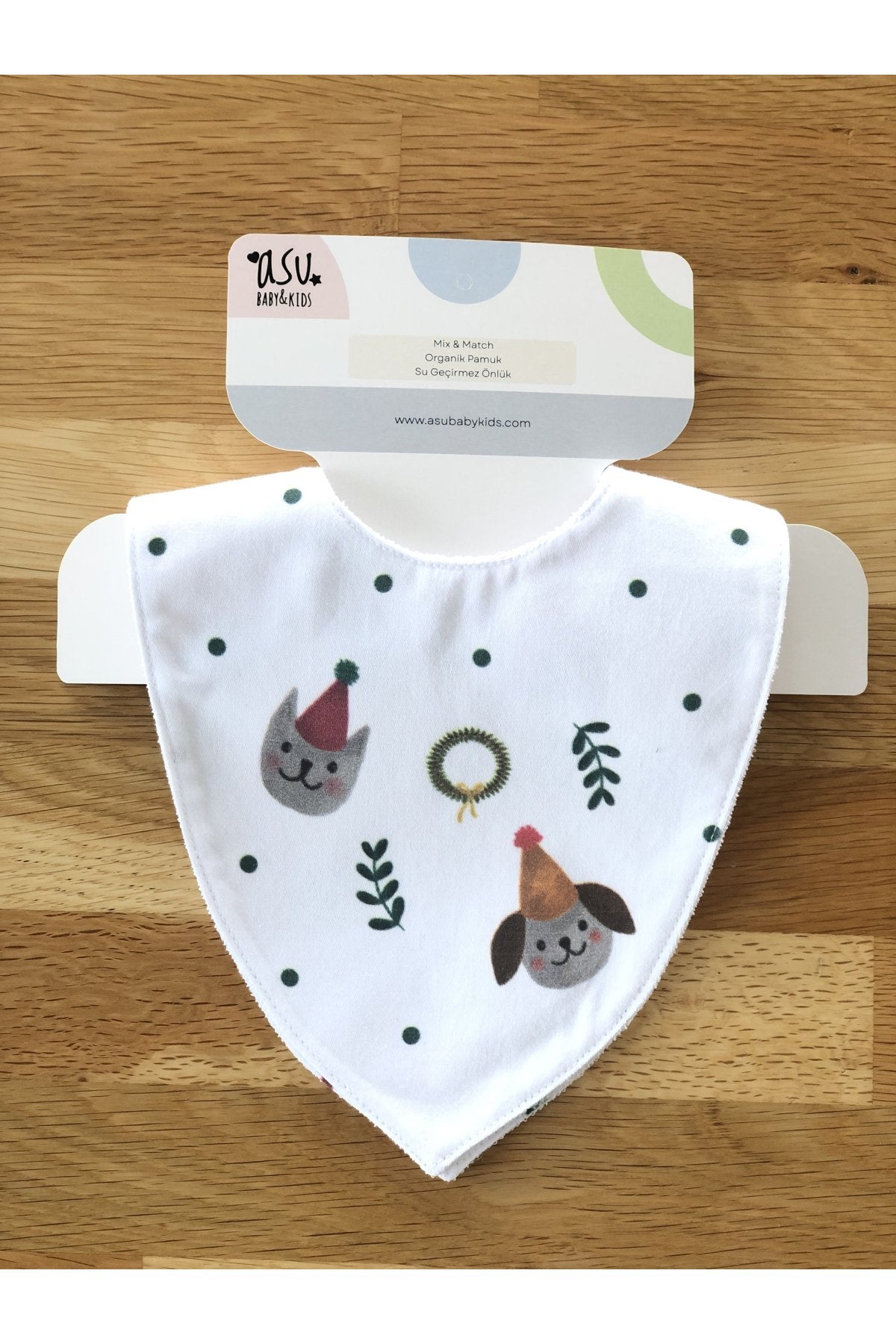 Asu Baby&Kids Joyful New Year Organik Pamuk 2'Li Önlük Seti