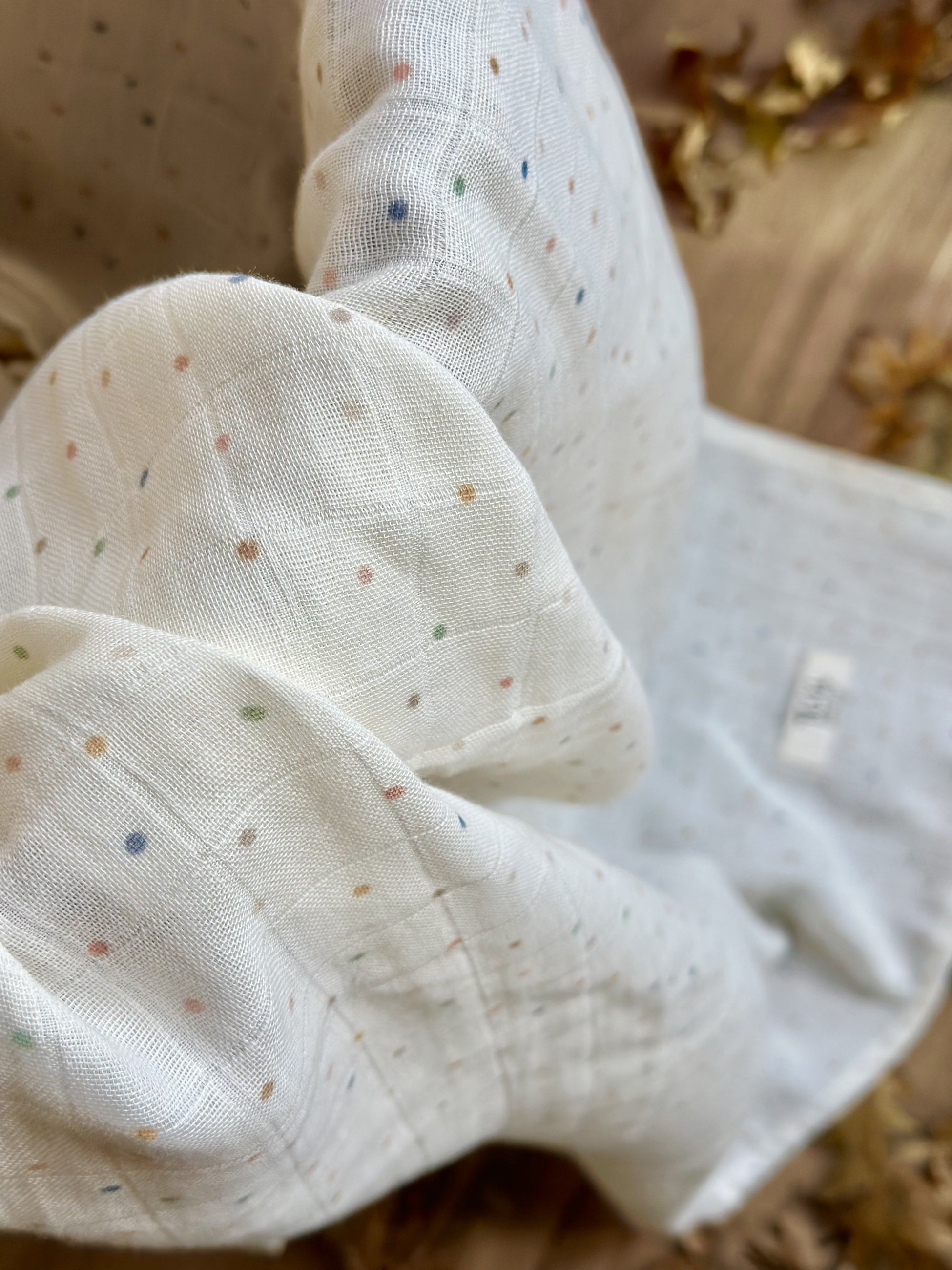 Asu Baby&Kids Mini Dot Organik Pamuk Müslin