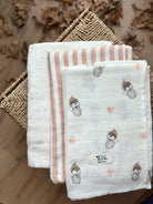 Asu Baby&Kids Mix&Match 3'Lü Organik Pamuk Müslin Pengy&Copper Stripe&Mini Dot