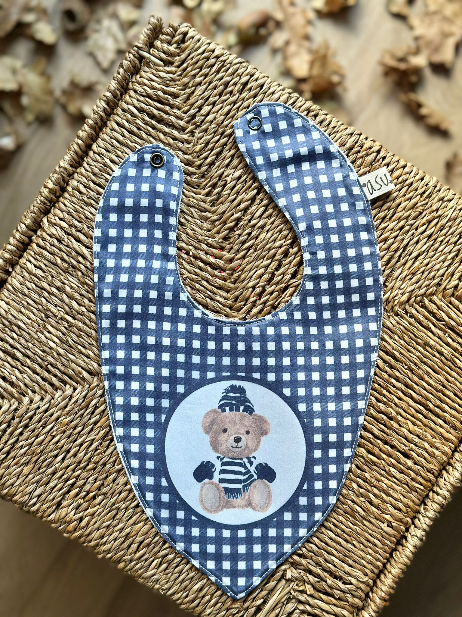 Asu Baby&Kids-Mix&Match 3'Lü Organik Pamuk Önlük Vintage Bear-Önlük-2-Milagron.com