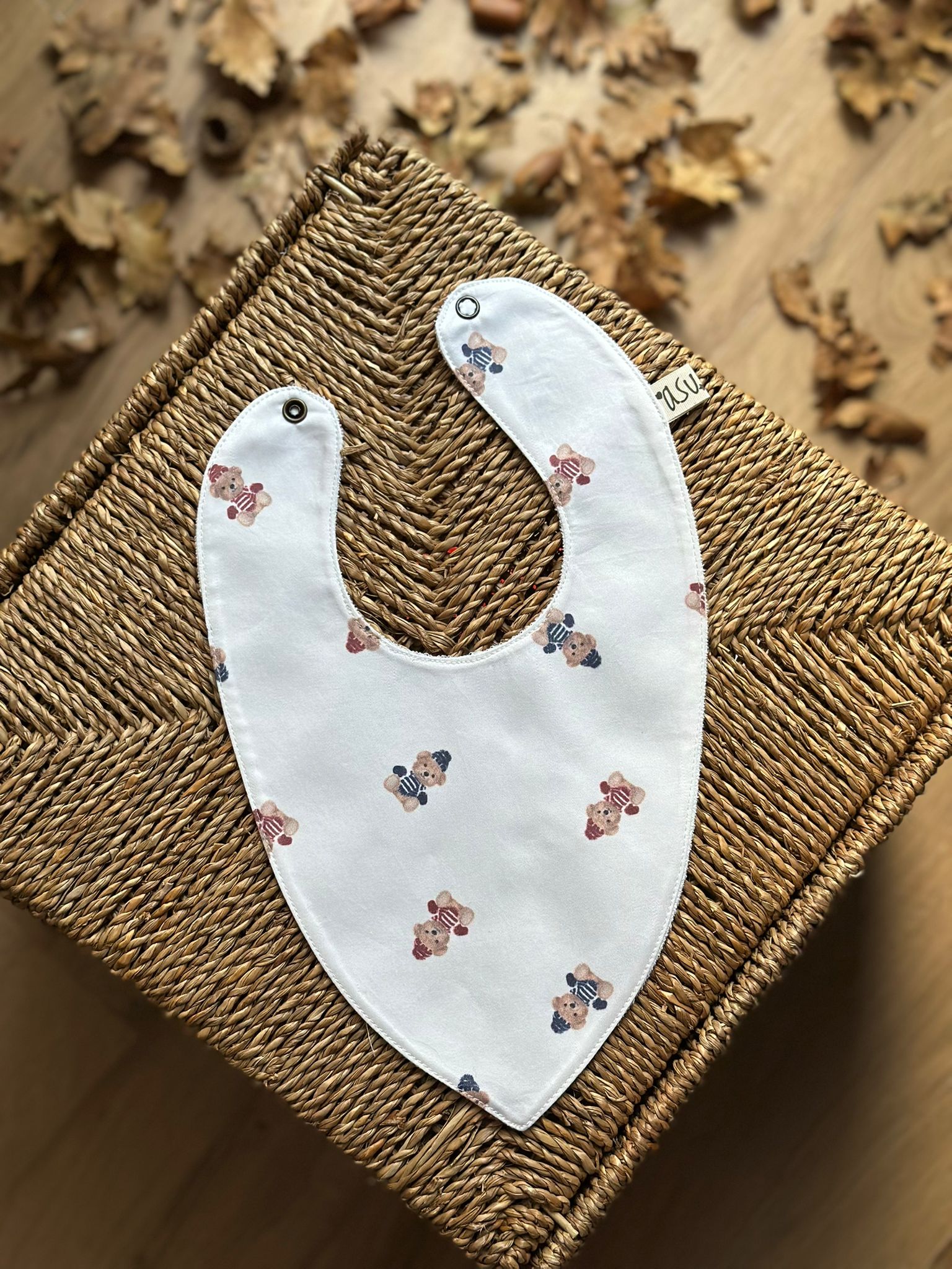 Asu Baby&Kids-Mix&Match 3'Lü Organik Pamuk Önlük Vintage Bear-Önlük-4-Milagron.com