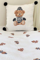Asu Baby&Kids-Asu Baby&Kids Vintage Ayı Organik Pamuk Kırlent- Dolgulu 2'Li-Kırlent-4-Milagron.com