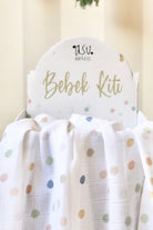 Asu Baby&Kids-Color Dot Organik Bambu Pamuk Müslin 80X120Cm-Müslin Bebek Örtüsü-2-Milagron.com