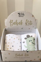 Asu Baby&Kids Pastel Mix&Match 2'Li Organik Pamuk Önlük Dino-Dot