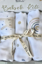 Asu Baby&Kids Pastel Mix&Match 3'Lü Organik Bambu Pamuk Müslin Sleepy-Dot-Rainbow