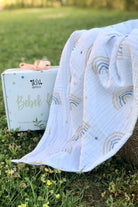 Asu Baby&Kids-Pastel Rainbow Organik 4 Kat Müslin Battaniye-Müslin Bebek Örtüsü-4-Milagron.com
