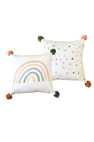 Asu Baby&Kids-Pastel Rainbow Organik Pamuk Kırlent- Dolgulu 2'Li-Kırlent-1-Milagron.com