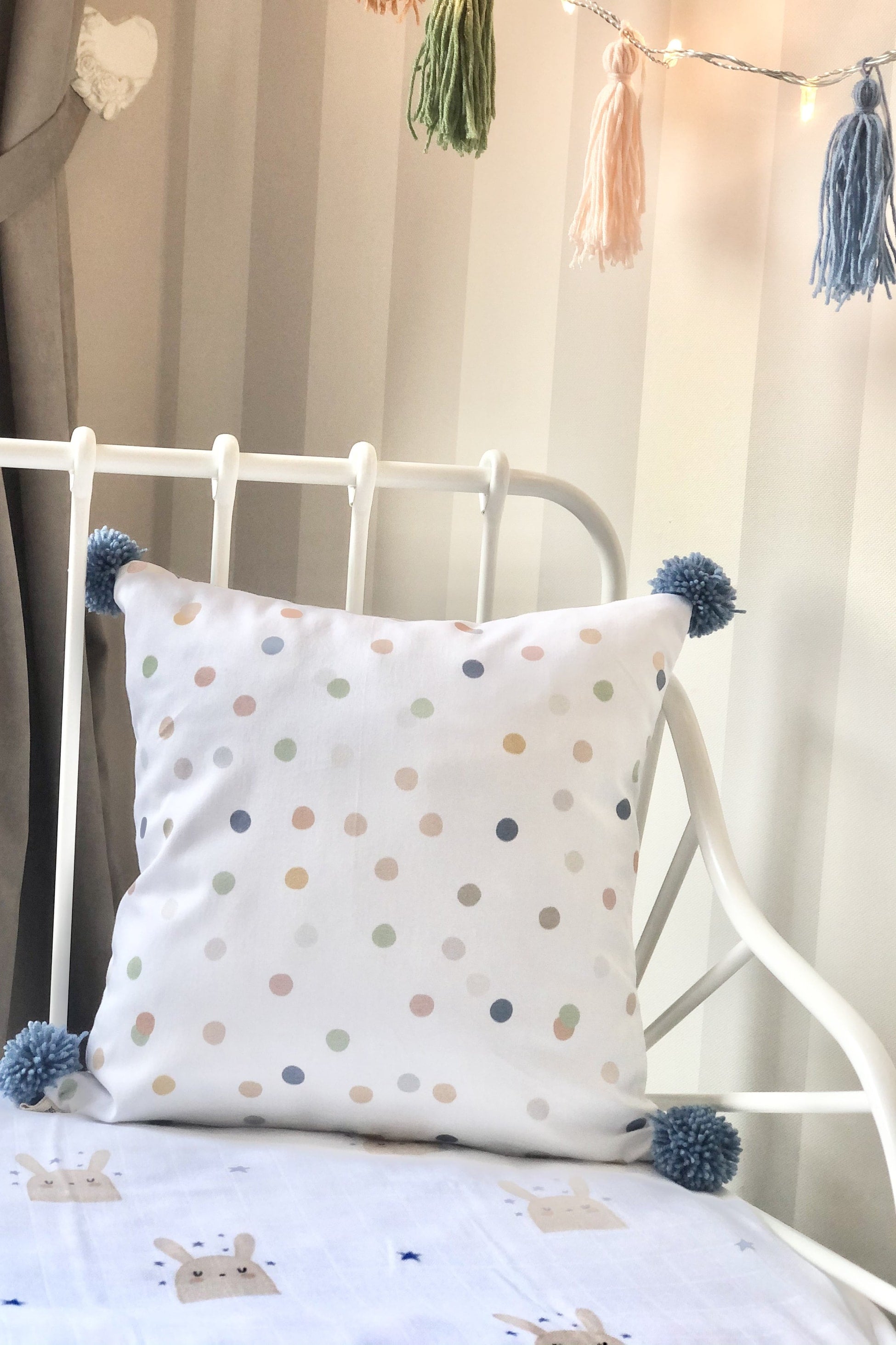 Asu Baby&Kids-Sleepy Bunny Organik Pamuk Kırlent- Dolgulu 2'Li-Kırlent-3-Milagron.com