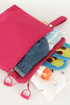 Atelier Bomonti-Mami Kids Wet&dry Su Geçirmez Islak Kuru Kirli Temiz Plaj Havuz Kreş Fonksiyonel Pembe Çanta-Omuz Çantası-4-Milagron.com