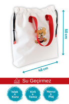 Atelier Bomonti-Marin Ayıcık Desen Su Geçirmez Islak Kuru, Kirli Temiz,plaj Havuz Fonksiyonel Çanta-Omuz Çantası-2-Milagron.com