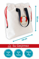 Atelier Bomonti-Marin Desen Su Geçirmez Islak Kuru, Kirli Temiz,plaj Havuz Fonksiyonel Çanta-Omuz Çantası-2-Milagron.com