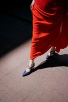 Altiva Sivri Burun Lacivert Deri Stiletto - 5