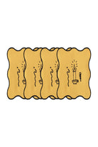 Holiday Collection Bardak Altlığı 4 Lü Sarı - 1