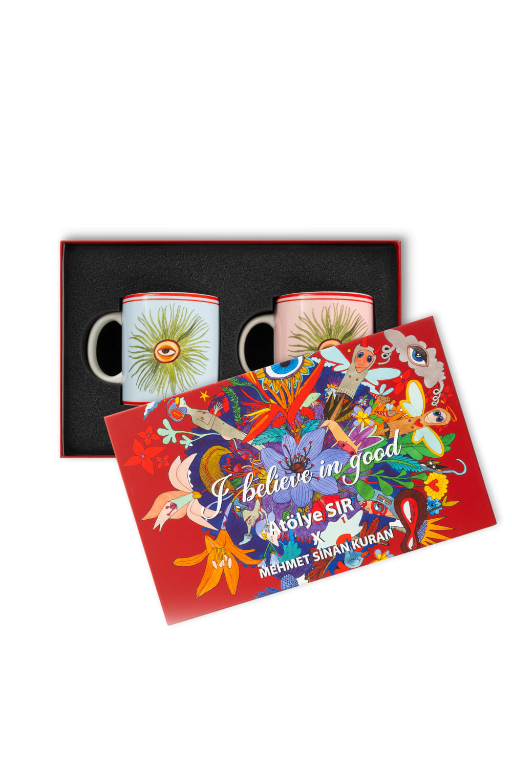 Atölye Sır-I Believe In Good Göz Kupa Seti-Kupa Bardak-2-Milagron.com