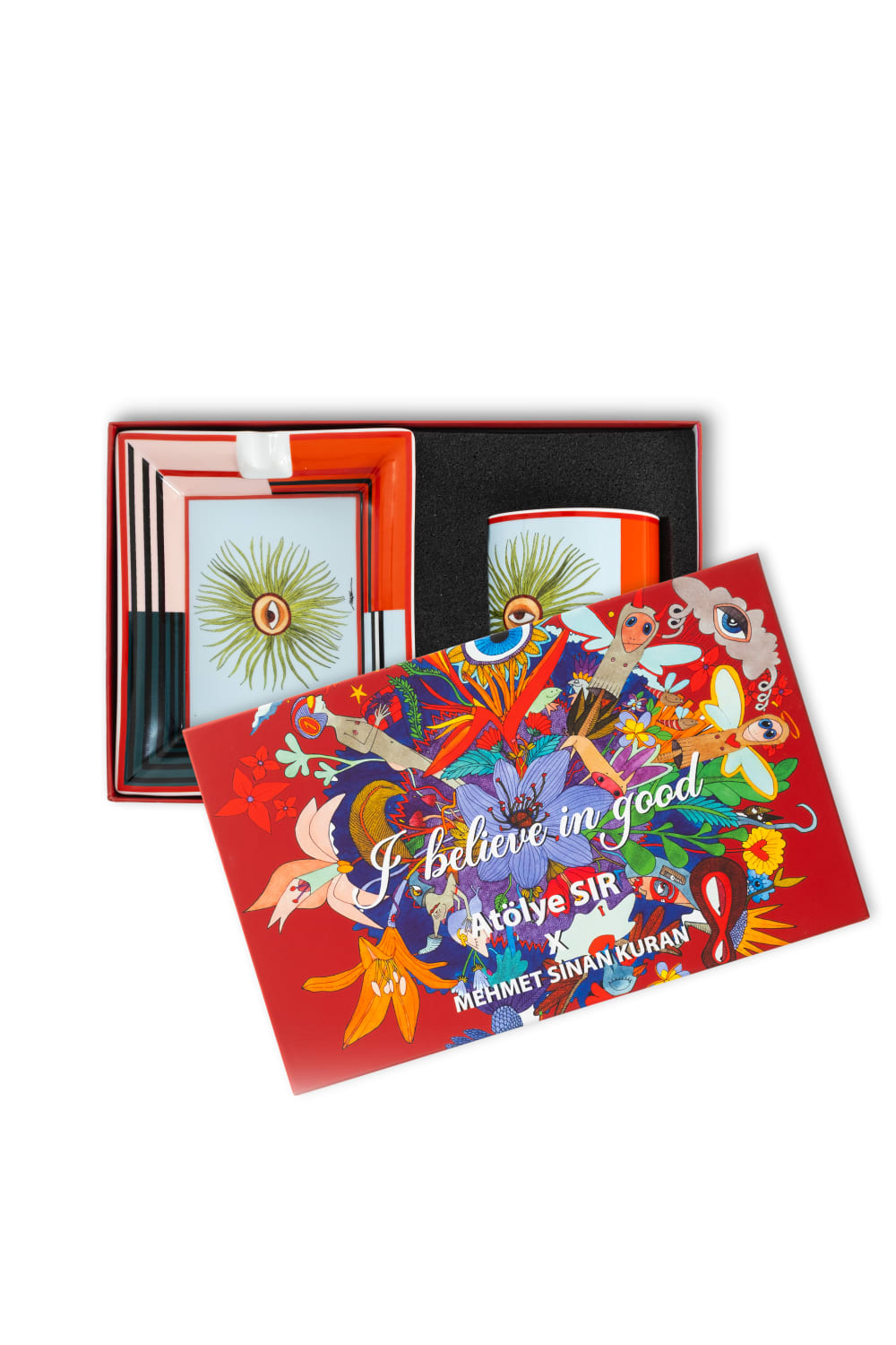 Atölye Sır-I Believe In Good Kültablası Ve Mum Seti-Küllük-3-Milagron.com