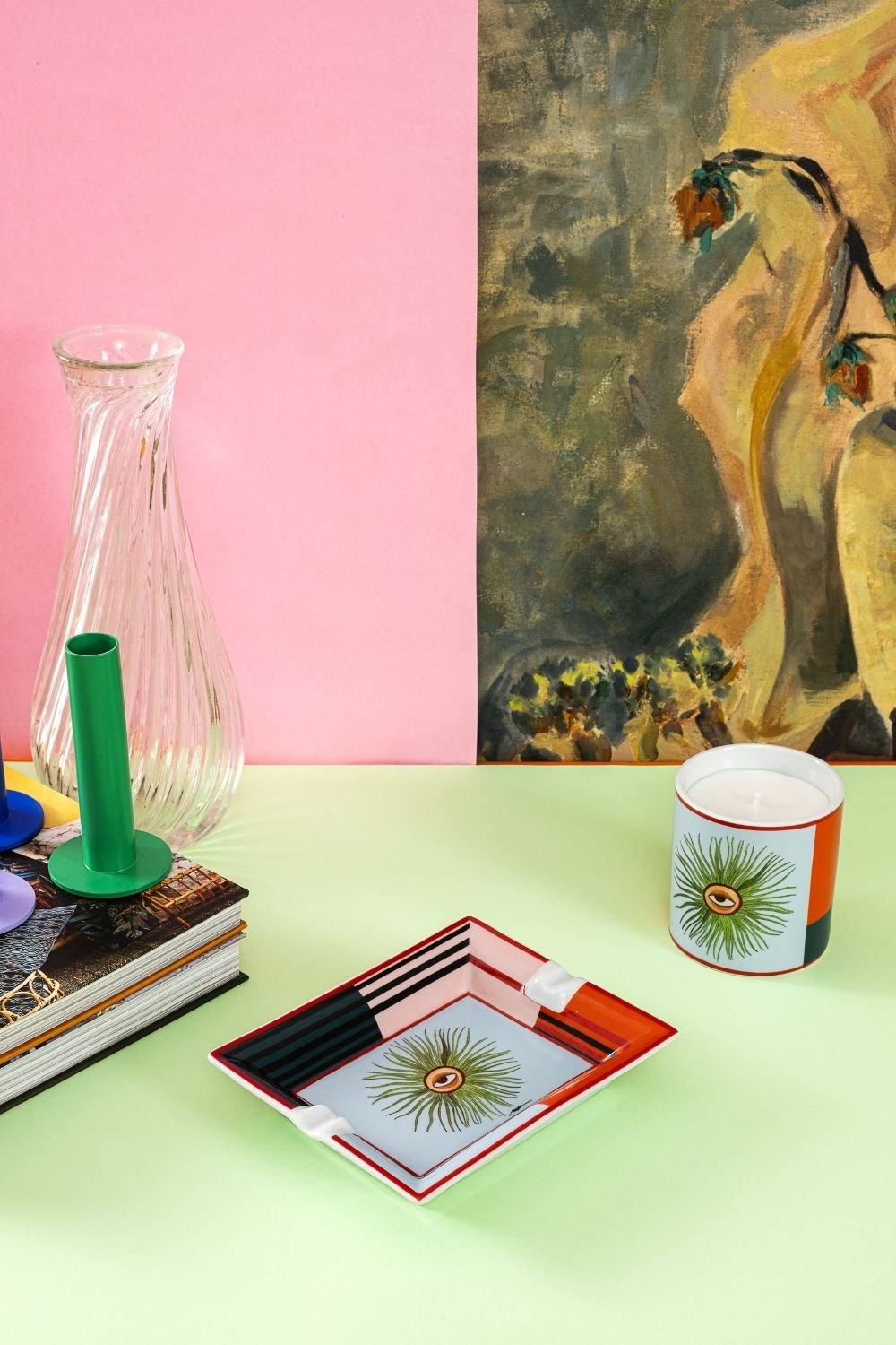 Atölye Sır-I Believe In Good Kültablası Ve Mum Seti-Küllük-5-Milagron.com