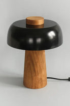 Atolye Store-Ahşap Mantar Masa Lambası Mat Beyaz-Masa Lambası-4-Milagron.com