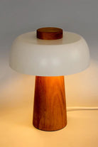 Atolye Store-Ahşap Mantar Masa Lambası Mat Siyah-Masa Lambası-5-Milagron.com