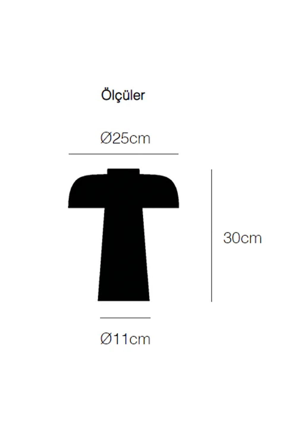 Atolye Store-Ahşap Mantar Masa Lambası Mat Siyah-Masa Lambası-8-Milagron.com