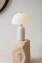 Atolye Store-Alba Mermer Masa Lambası Beyaz-Masa Lambası-3-Milagron.com