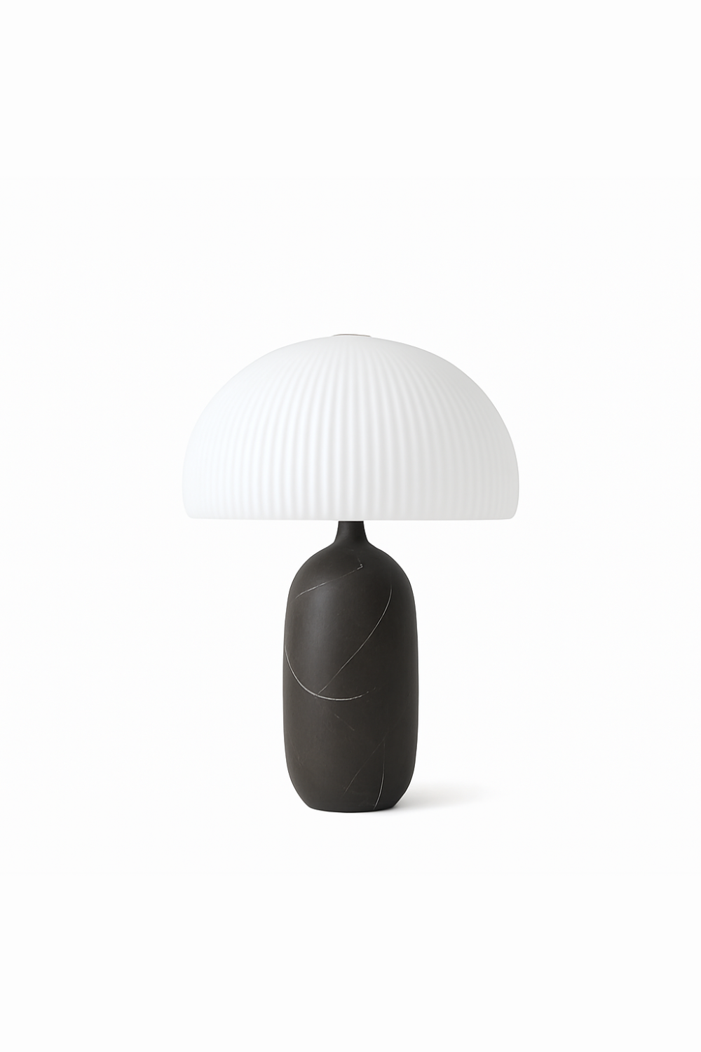 Atolye Store-Alba Mermer Masa Lambası Siyah-Masa Lambası-1-Milagron.com