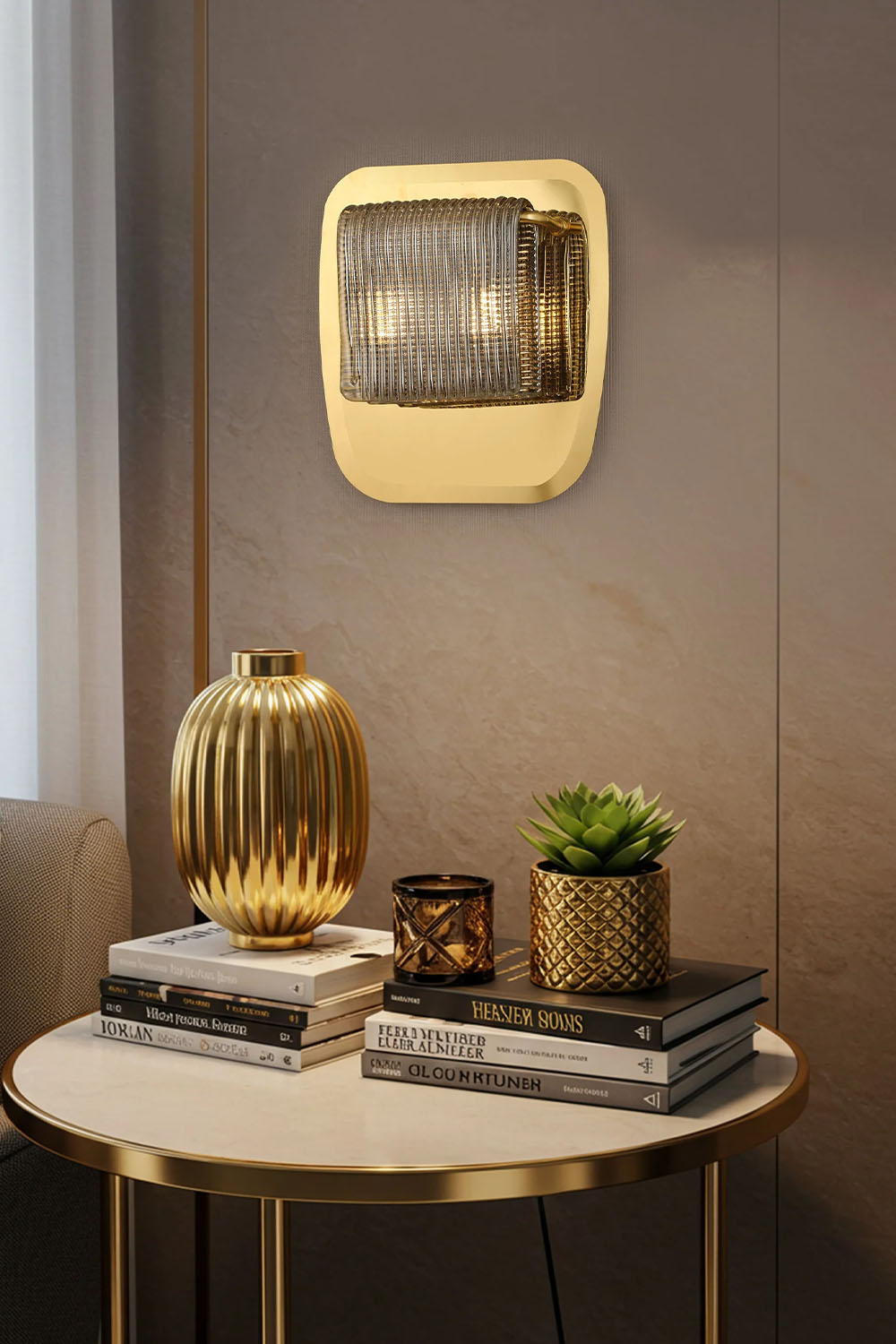 Atolye Store-Daisy Kesik Beyaz Cam Aplik-Aplik-4-Milagron.com