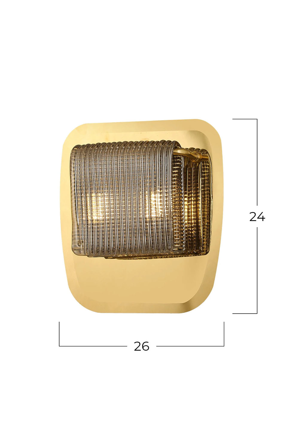 Atolye Store-Daisy Kesik Füme Cam Aplik-Aplik-8-Milagron.com