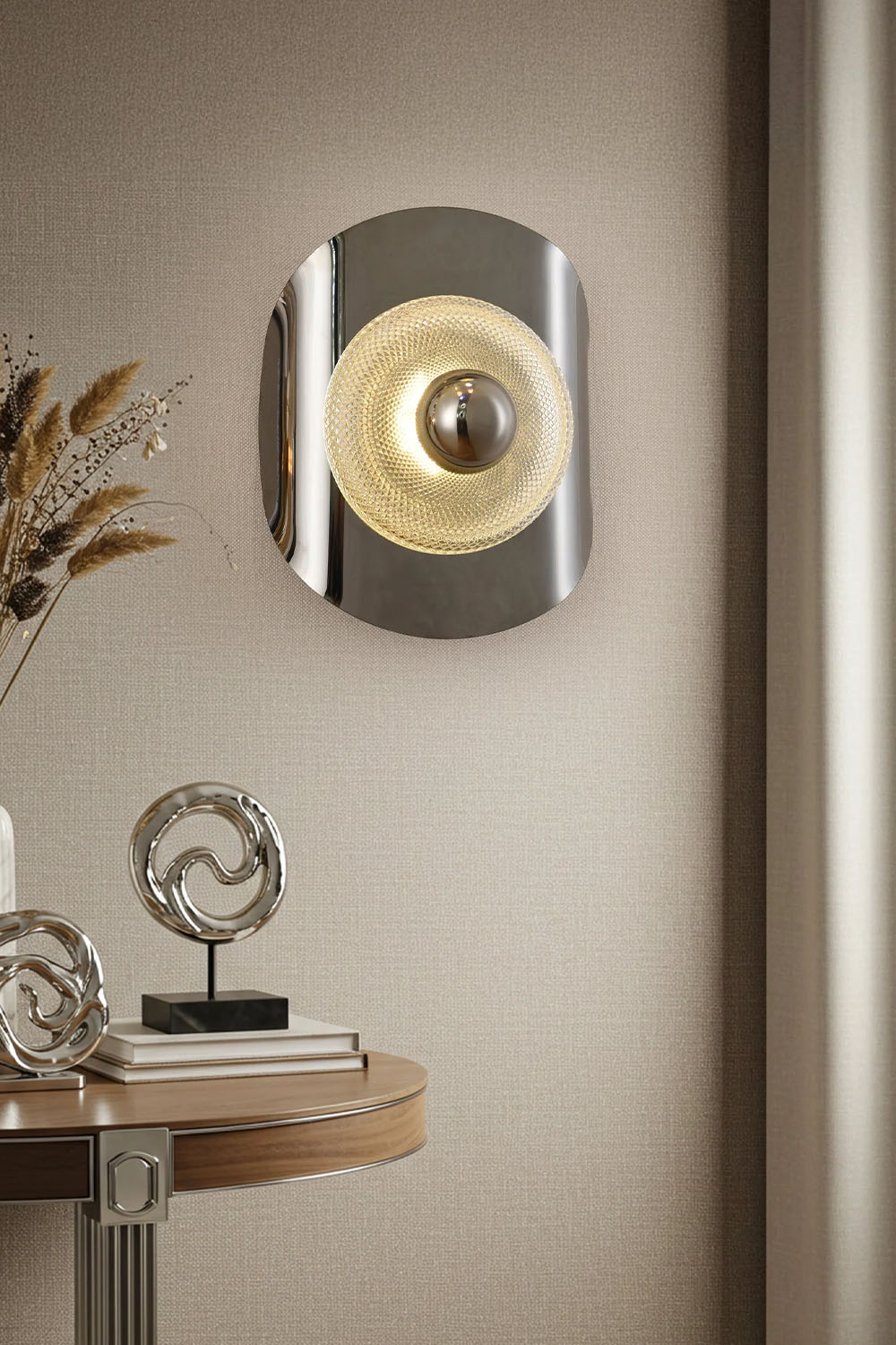 Atolye Store-Delta Kıvrım Aplik Platin Siyah-Aplik-3-Milagron.com