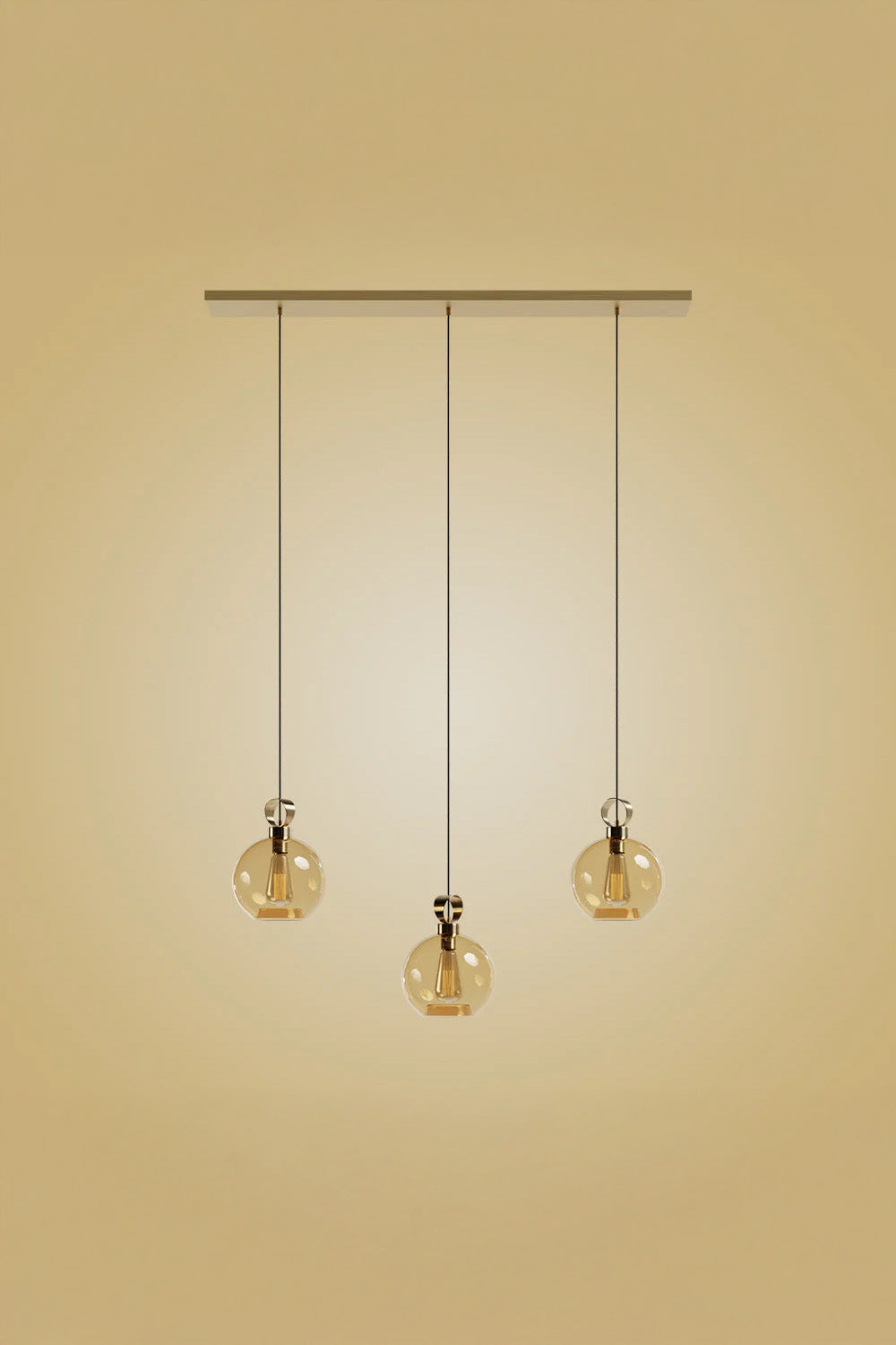 Atolye Store-Disko Üçlü Set Elma Large Cam-Avize-2-Milagron.com