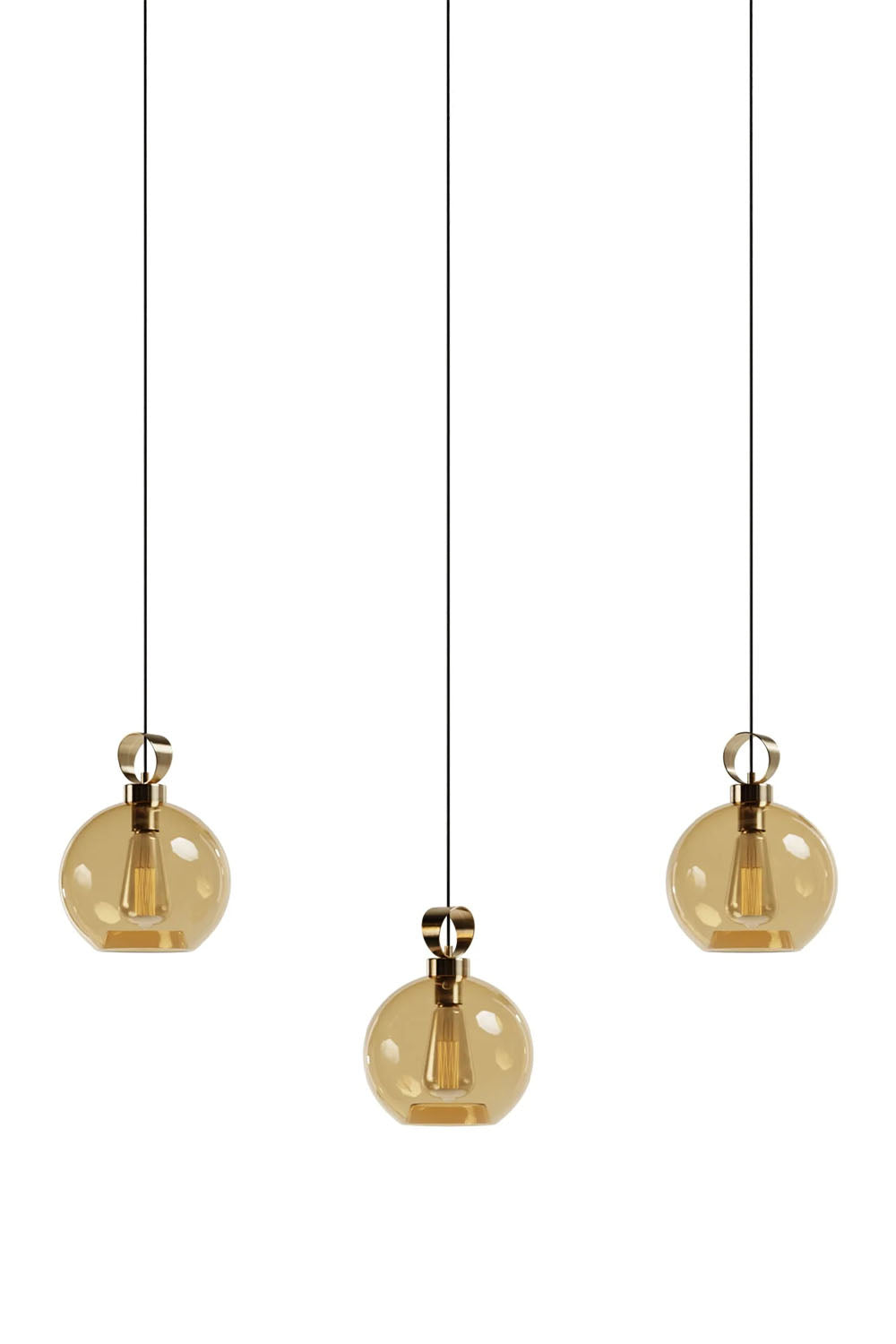 Atolye Store-Disko Üçlü Set Elma Large Cam-Avize-5-Milagron.com